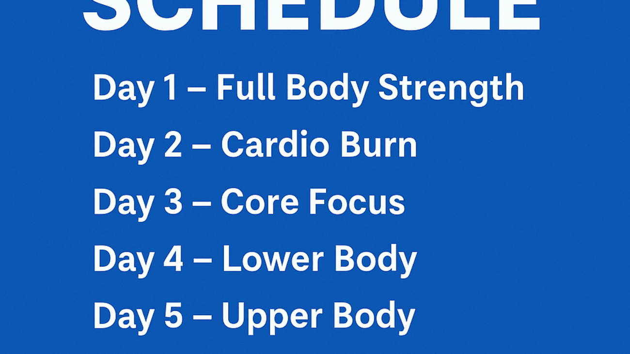 workout schedule