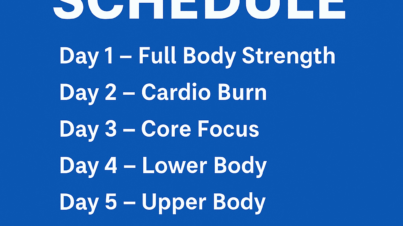 workout schedule